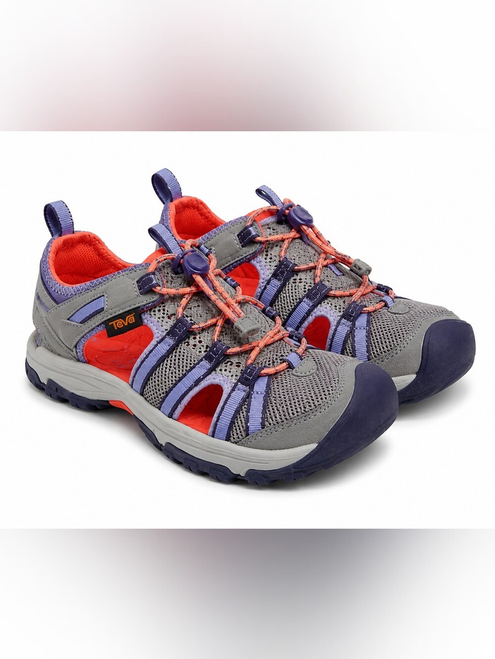 NWOT Teva Kids Manatee Water Hiking Sandals Gray Coral Size 12 1019403C Outdoor